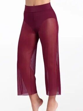 Balera Cranberry Mesh Culotte Dance Pants Child Medium